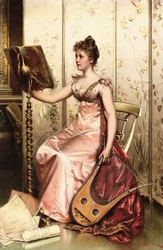 The Recital (öljy kankaalle)