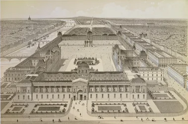 Näkymä Louvresta ja Tuileries
