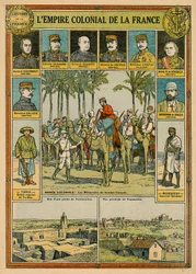 Ranskan siirtomaavaltakunta, 1800-luvun loppu - 1900-luvun alku (värilitho)
