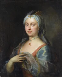 Lady Mary Wortley Montagun (1689-1762) muotokuva Highmore, Joseph (1692-1780), - Öljy kankaalle, 76x61,5 - Yksityiskokoelma