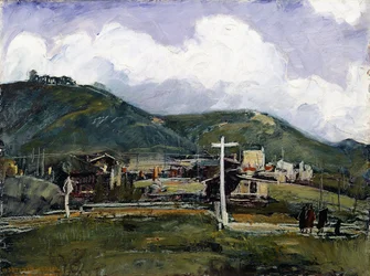 Rainy Day, Laguna (öljy masoniitille)