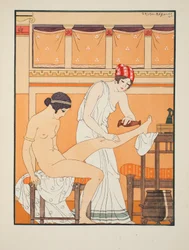 Ja voitele se tuoksuvalla ruusulla, kuvitus teoksesta "Hippokrateen teokset", 1934