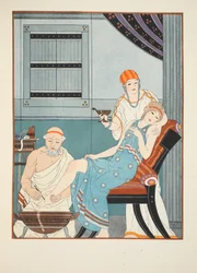 Veren vuoto jalusta, kuvitus teoksesta "Hippokrateen teokset", 1934