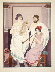 Musiikin ääni, kuvitus teoksesta "The Works of Hippocrates", 1934