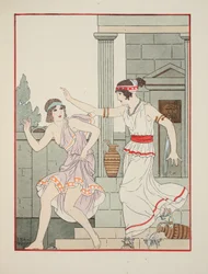 Käden lyöminen litteällä, kuvitus teoksesta "Hippokrateen teokset", 1934
