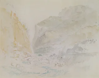 Blue Stream, St. Gothard (akvarelli paperille)