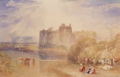 Carew Castle, Pembroke, n. 1832 (akvarelli paperille)