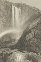 Ternin kaskadi, noin 1820