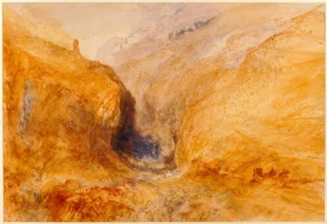 Vuoristoinen maisema / kirjoittanut Turner.
