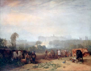 Nauriin kyntäminen, lähellä Sloughia, `Windsor, c1809