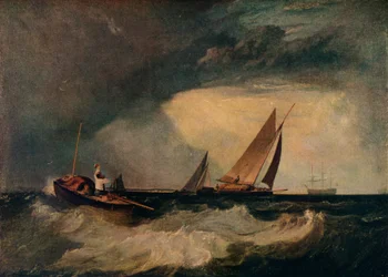 Shoeburyness Fisherman tervehtii Whitstable Hoyta, eli The Pilot Boatia ja The Red Capia, c1809