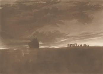 Stonehenge päivänkoitteessa