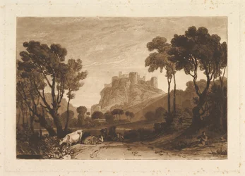 Linna Meadows Liber Studiorumin yläpuolella, osa II, levy 8, 1808.