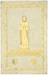 Sir John Inynin messinki St Mary Redcliffessä (akvarelli paperille)