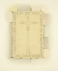 Hautakivi Canyngesin haudan edessä St Mary Redcliffessä (akvarelli paperille)