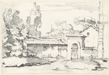 Sisäänkäynti Villa Giulian puutarhaan