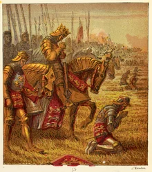 Ruusujen sodat, kuvitus julkaisusta "Pictures of England History..."
