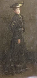 Parisian Lady (öljy kankaalle)