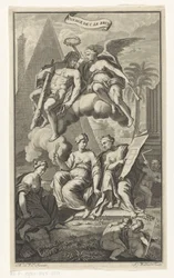 Hercules kruunasi Victoria Voyage de C. le brun (otsikko esineessä) Nimisivu: Cornelis de Bruyn, Voyage au Levant, 1700