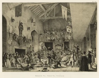 Juhlasali, Haddon Hall, Derbyshire