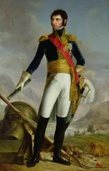 Charles Jean Baptiste Bernadotten (1763-1844) muotokuva Francois Joseph Kinsonin (1771-1839) maalauksen jälkeen (öljy kankaalle)