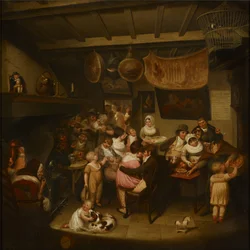 Eccles Wakes: Ale-House Interior (öljy kankaalle)