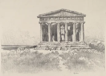 Temppeli meren rannalla, Concordin temppeli, Girgenti, 1913.