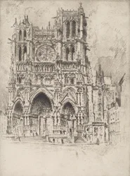 The West Front, Amiens, 1907. finlandès