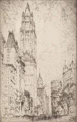 Woolworth-rakennus, 1915.