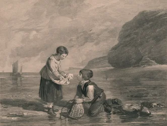 "Young Shrimp Catchers", 1800-luvun alku.