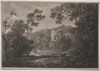 Italialainen näkymä, n. 1810 .