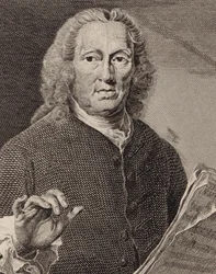 Laulaja ja säveltäjä Richard Leveridgen muotokuva 1670-1758, 1793.