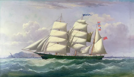 Barquentine Pawnee Irlanninmerellä