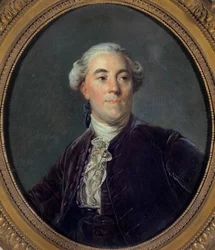 Jacques Neckerin (1732-1804) muotokuva Joseph Siffred Duplessisin (1725-1802) ministerimaalaus (Joseph-Siffred, Joseph Siffrede, Joseph-Siffrede, Joseph Siffrein, Joseph-Siffrein) 1781 Dim 0,32x0, 27 m