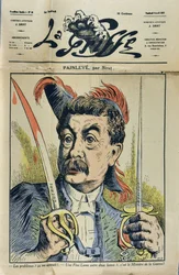 Ranskalaisen matemaatikon ja poliitikon Paul Painleven (1863-1933) muotokuva Sirat dan "La Griffe" vuodelta 1917.
