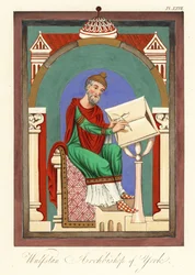 Wulstan II (tai Wulfstan), Yorkin arkkipiispa, 1859 (kaiverrus)