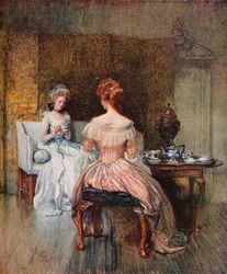 Bohean ruokalaji Georgesin päivinä, vuodelta 1870