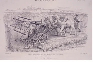 Bells on parantanut Crosskillin niittokonetta, 1840-luku.