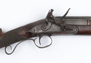 Irlannin vapaaehtoisille myönnetty Blunderbuss jousibajonetilla, n. 1815 (blunderbuss, flintlock)