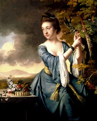 Elizabeth, rouva John Bostock, jonka on kirjoittanut Joseph Wright, Derby, ARA.