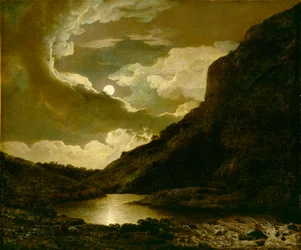 Matlock Tor kuunvalossa, noin 1778