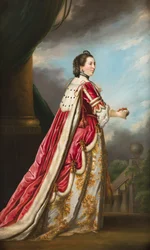Northumberlandin herttuatar Elizabethin muotokuva (öljy kankaalle)