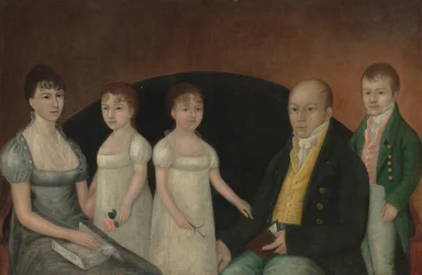 Perheryhmä, noin 1800 (öljy kankaalle)