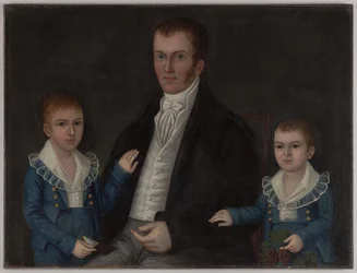 John Jacob Anderson ja pojat, John ja Edward, noin 1812-15 (öljy kankaalle).