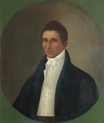 Muotokuva herrasmiehestä - Daniel Coker, noin 1805-1815 (öljy kankaalle).
