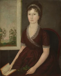 Sarah Ogden Gustin, noin 1805 (öljy kankaalle).