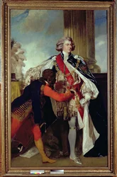 Yrjö IV Walesin prinssinä mustan henkilön kanssa, 1787