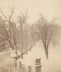 Boston Common Snow Scene, 1850-luku (kuva)