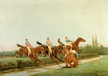Hevoset ja jockeyt, 20. vuosisata (kuvitus)