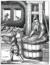 Paperinvalmistaja, 1500-luku, 1870